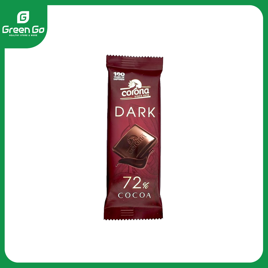   72% كورونا شيكولاتة 30 جرام دارك