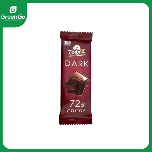  72% كورونا شيكولاتة 30 جرام دارك